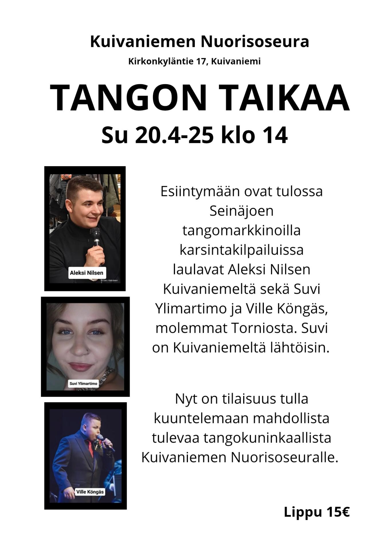 Tangon taikaa Kuivaniemen Nuorisoseuralla