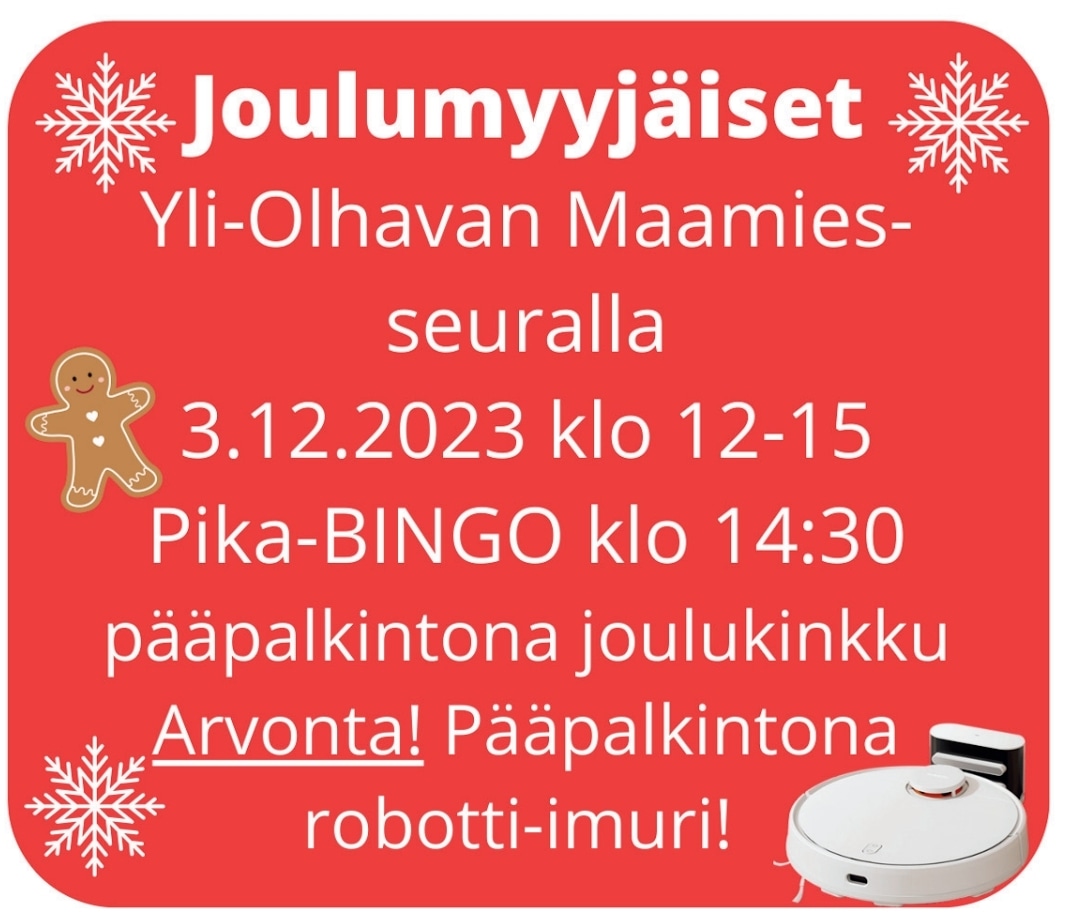 Joulumyyjäiset 3.12.