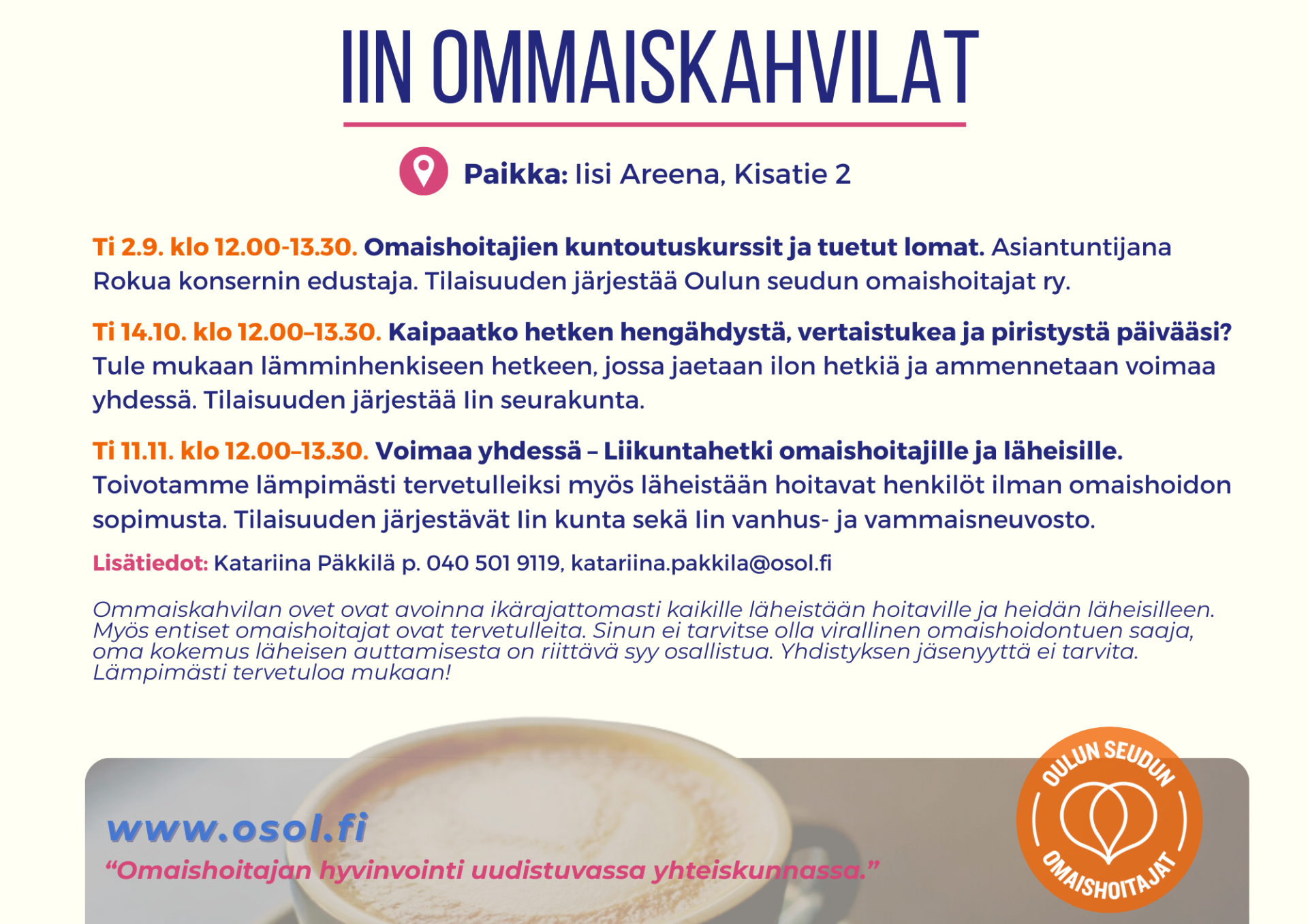 Ommaiskahvilat syksy 2025