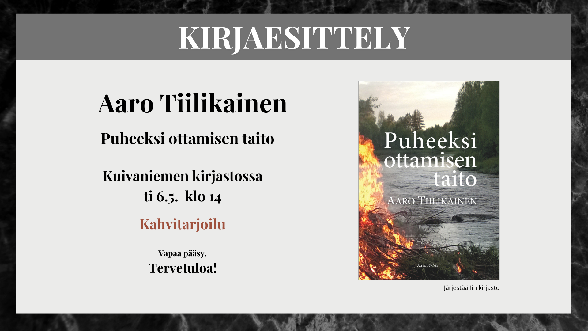 Kirjaesittely.