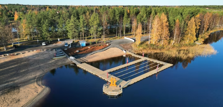 Kuva Vihtosaaren uimarannasta