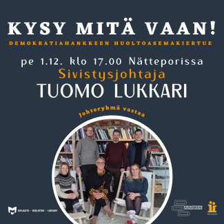 Johtoryhmän kuva julisteessa