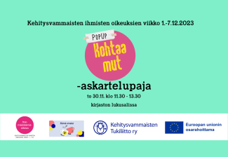  PopUp kohtaa mut -askartelupaja Iissä, mainos