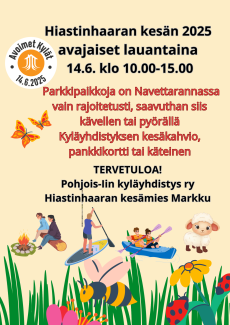 Avajaiset Hiastinhaaran kesä 2025